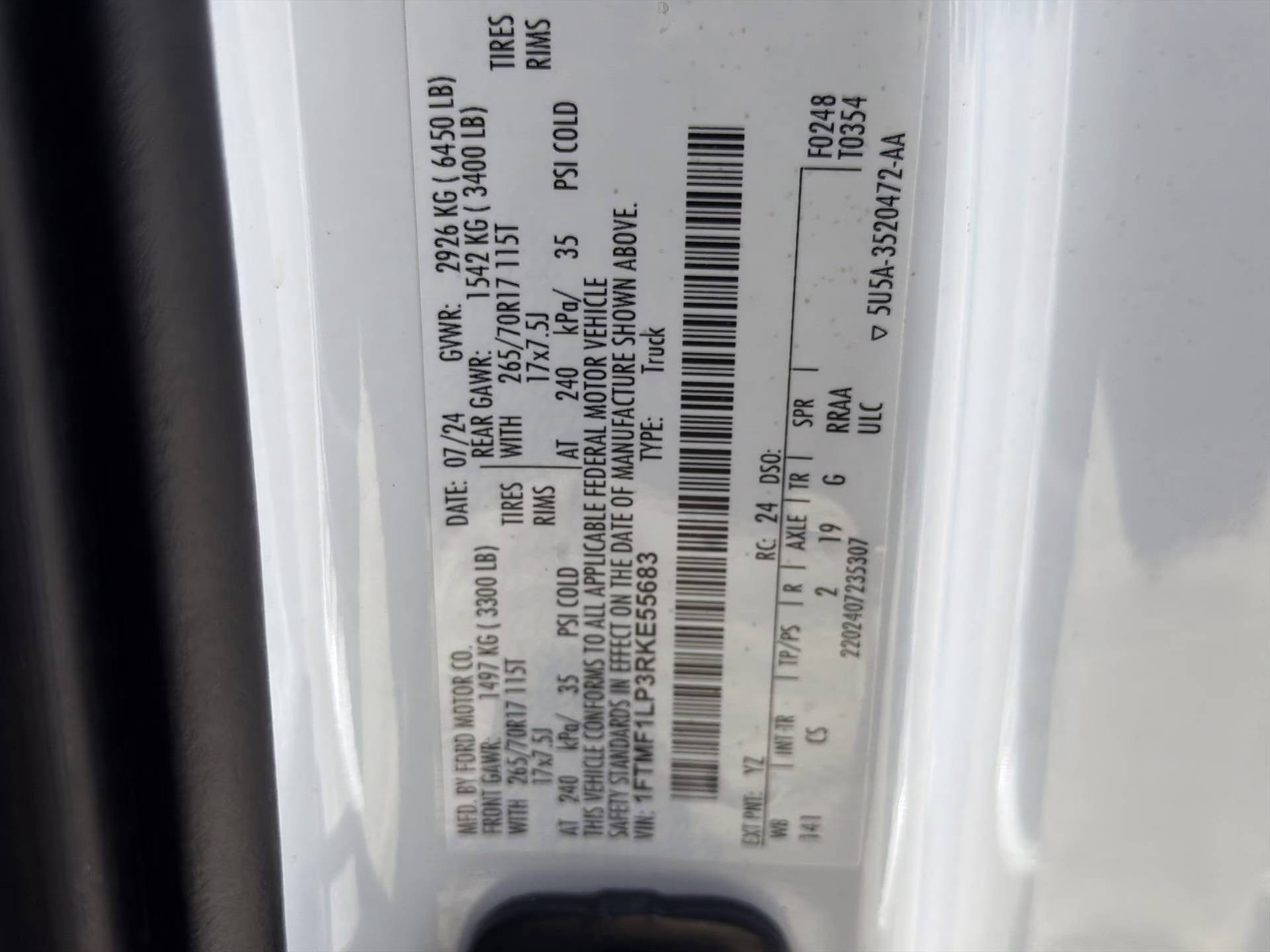 2024 Oxford White Ford F-150 XL Regular Cab Pickup 4X4 Truck