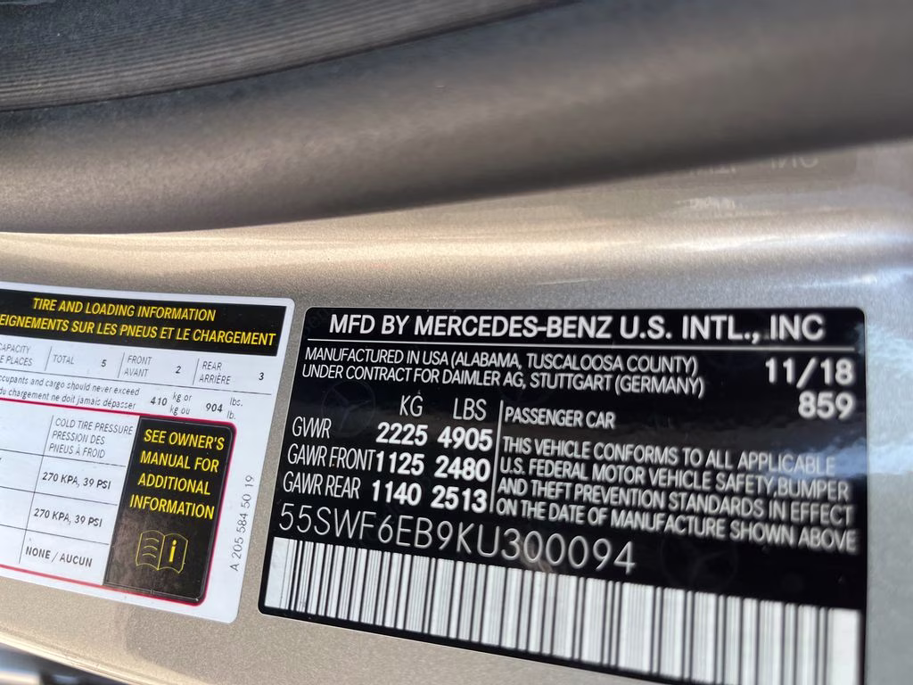 2019 Black Mercedes-Benz C-Class C 43 AMG AWD Sedan