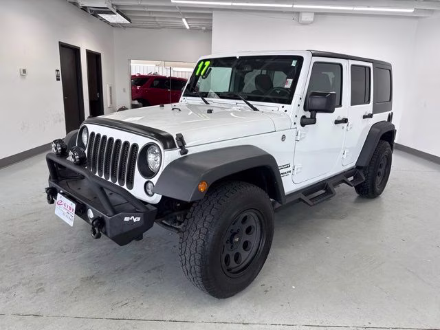 2017 Bright White Clearcoat Jeep Wrangler Unlimited Sport 4X4 SUV