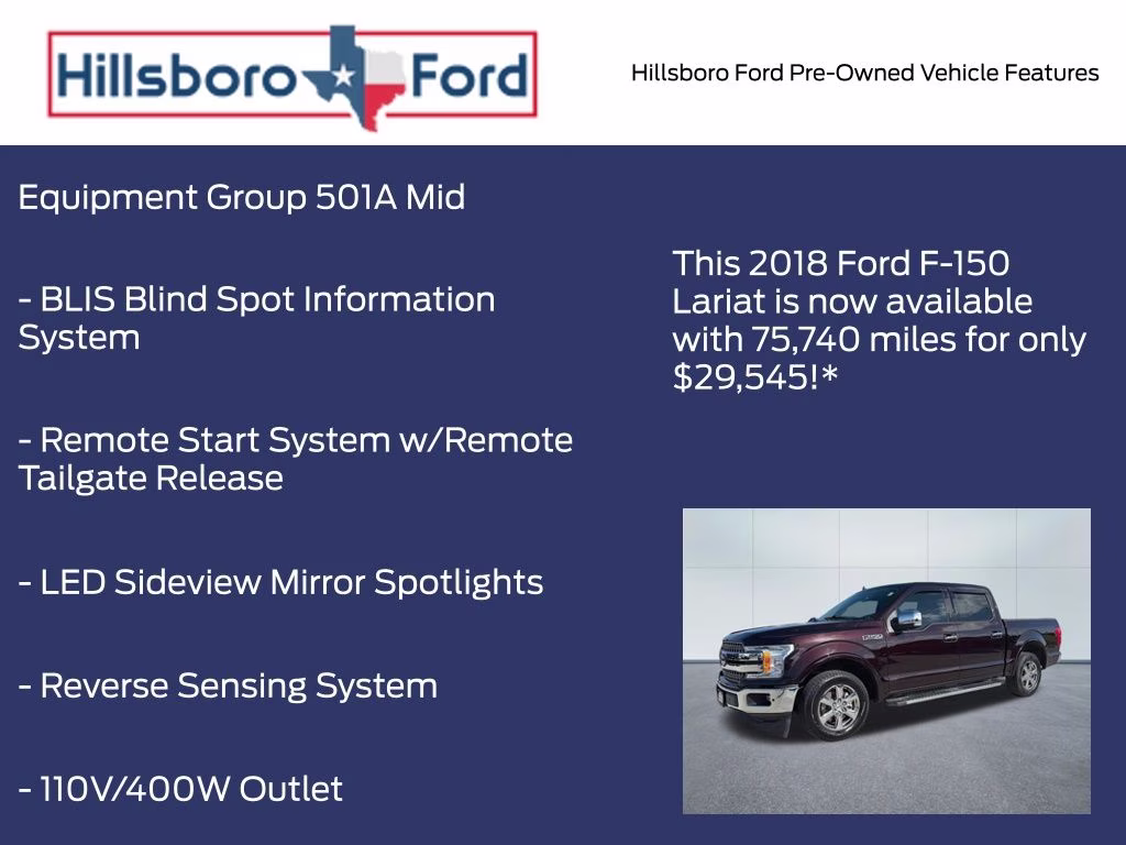2018 Magma Red Metallic Ford F-150 Lariat RWD Truck