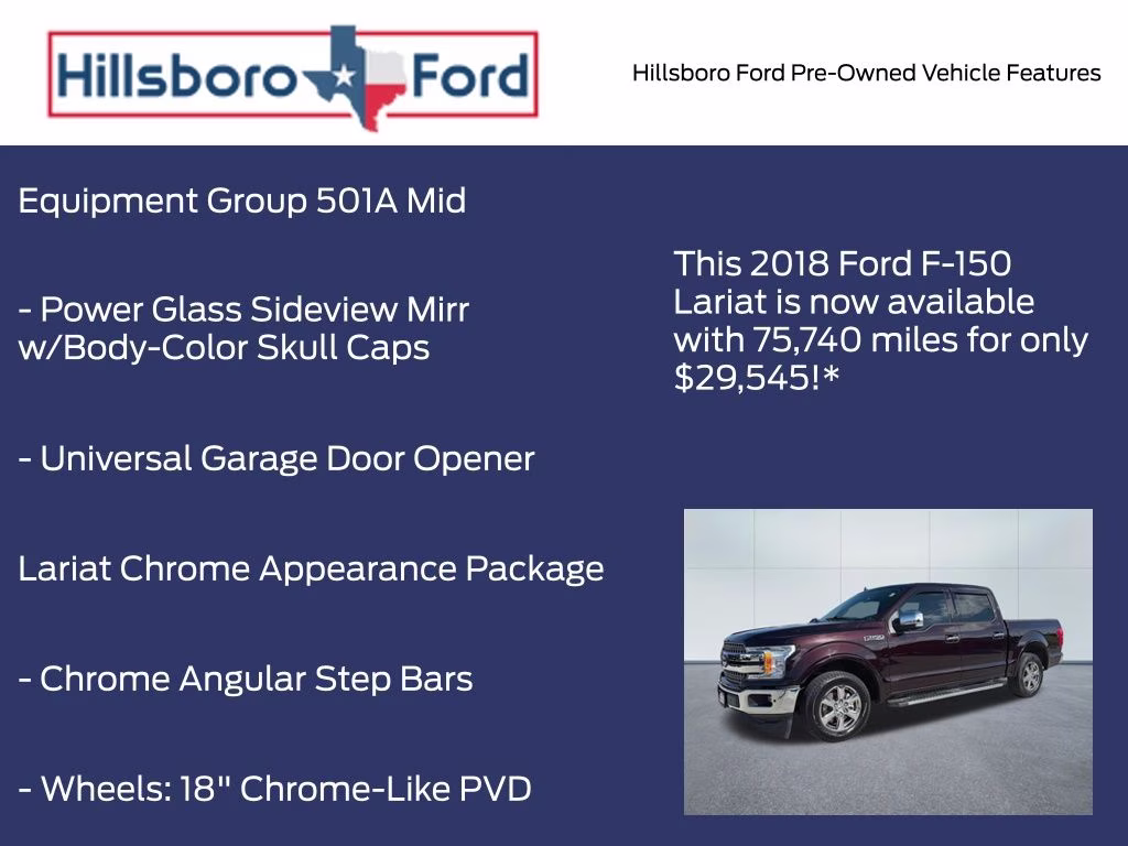 2018 Magma Red Metallic Ford F-150 Lariat RWD Truck