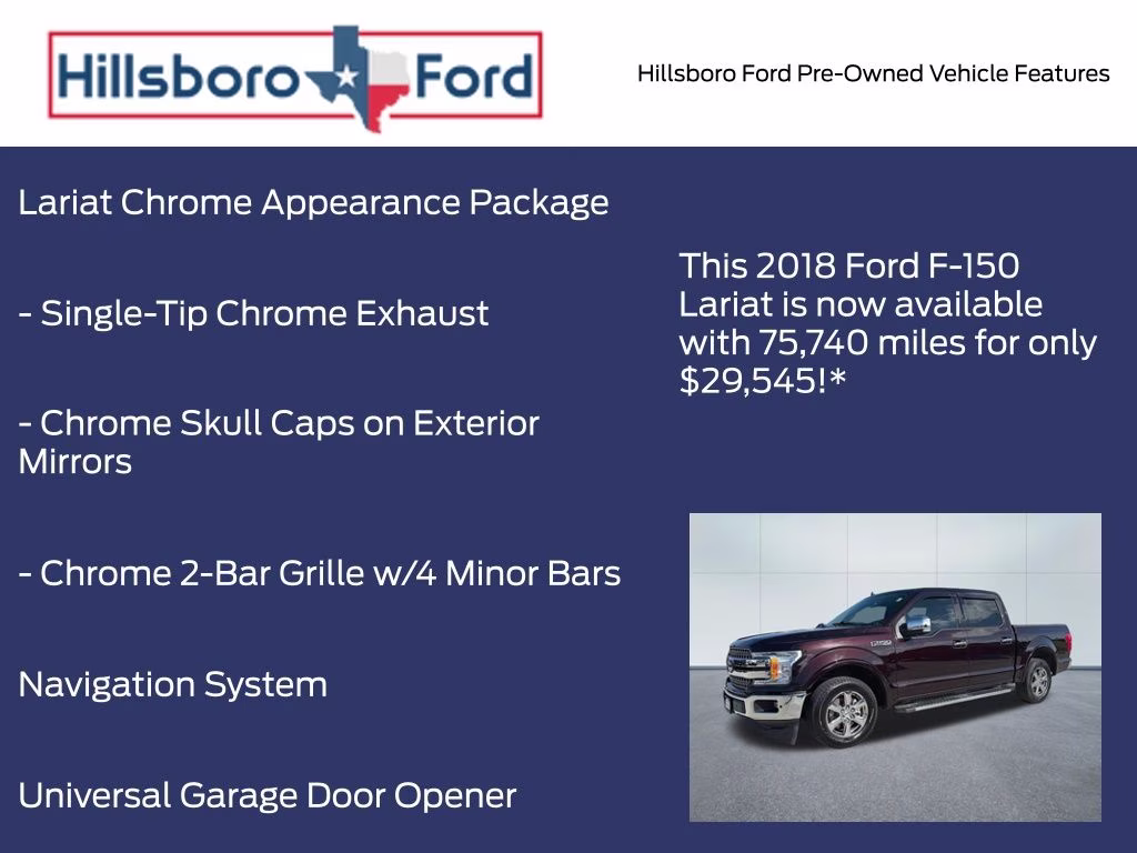 2018 Magma Red Metallic Ford F-150 Lariat RWD Truck