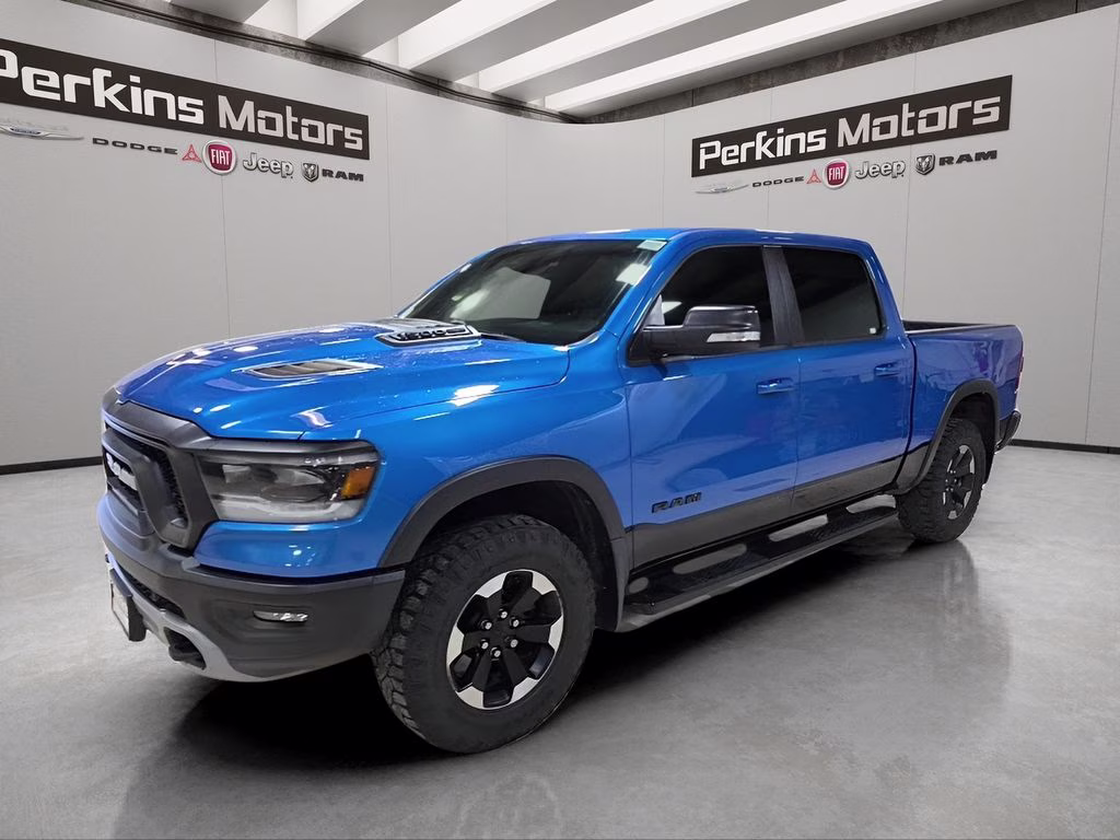 2021 Hydro Blue Pearlcoat Ram 1500 Rebel 4X4 Truck
