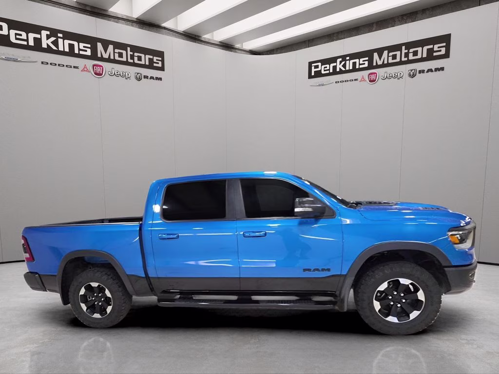 2021 Hydro Blue Pearlcoat Ram 1500 Rebel 4X4 Truck