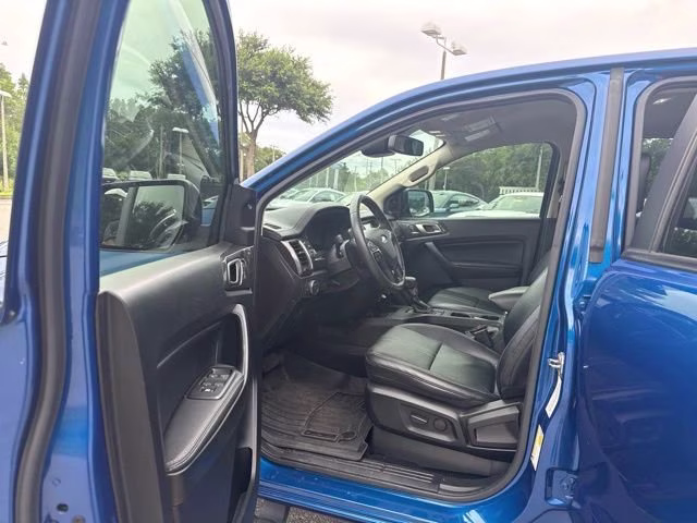 2019 Lightning Blue Metallic Ford Ranger LARIAT Crew Cab Pickup RWD Truck