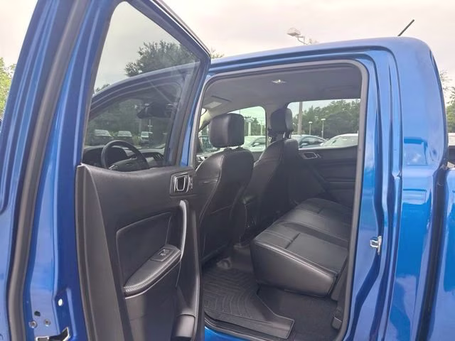 2019 Lightning Blue Metallic Ford Ranger LARIAT Crew Cab Pickup RWD Truck