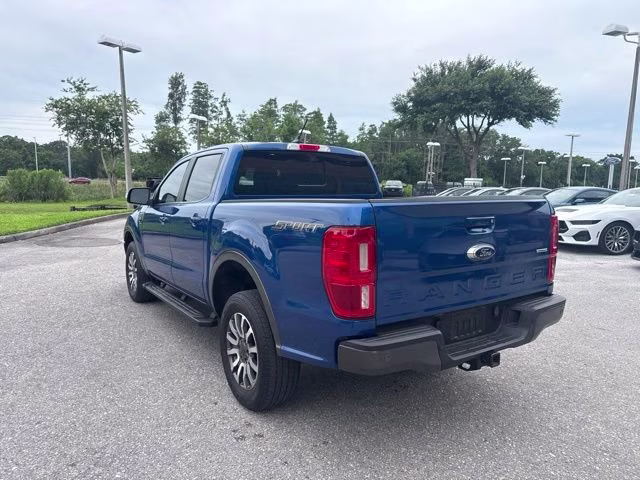 2019 Lightning Blue Metallic Ford Ranger LARIAT Crew Cab Pickup RWD Truck