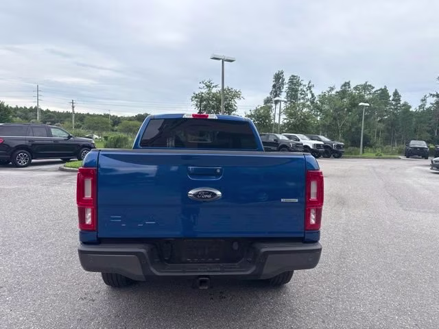 2019 Lightning Blue Metallic Ford Ranger LARIAT Crew Cab Pickup RWD Truck