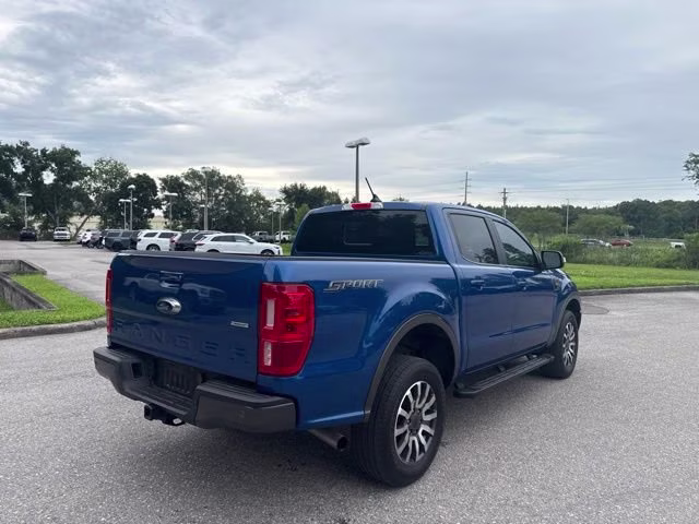 2019 Lightning Blue Metallic Ford Ranger LARIAT Crew Cab Pickup RWD Truck