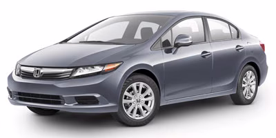 2012 Black Honda Civic EX-L FWD Sedan