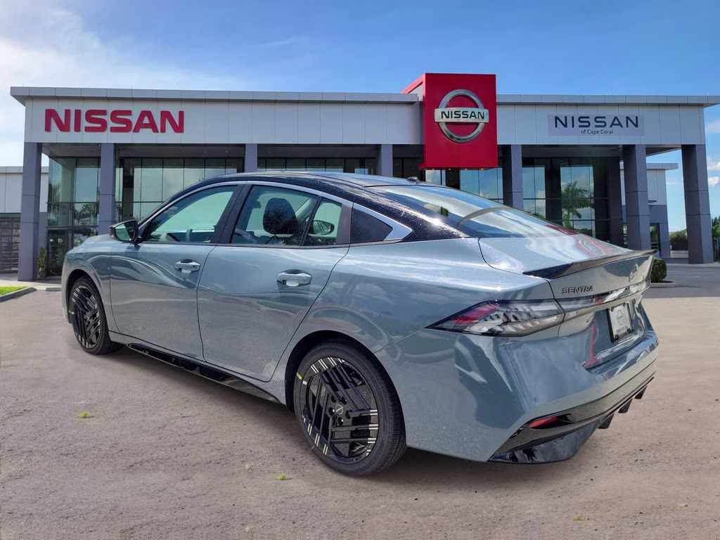 2026 Atlantic Gray/Super Black Nissan Sentra SR FWD Sedan