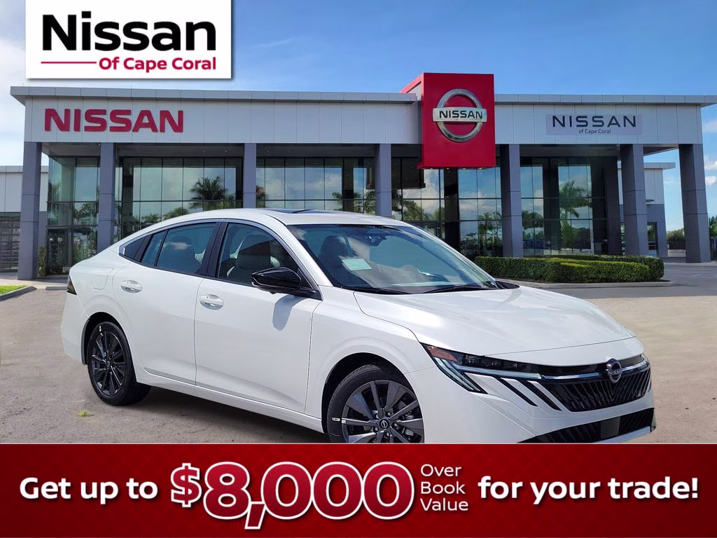 2026 Aspen White Tricoat Nissan Sentra SL FWD Sedan
