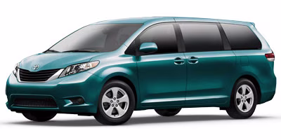 2011 Red Toyota Sienna Base FWD Van