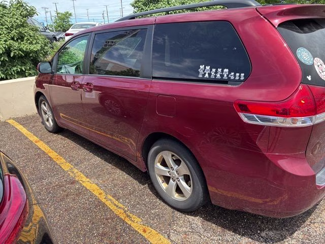2011 Red Toyota Sienna LE FWD Van