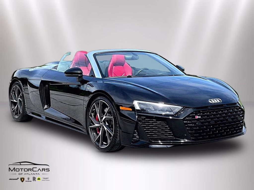 2022 Mythos Black Metallic Audi R8 V10 performance RWD Convertible