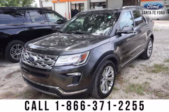 2019 Gray Ford Explorer Limited FWD SUV