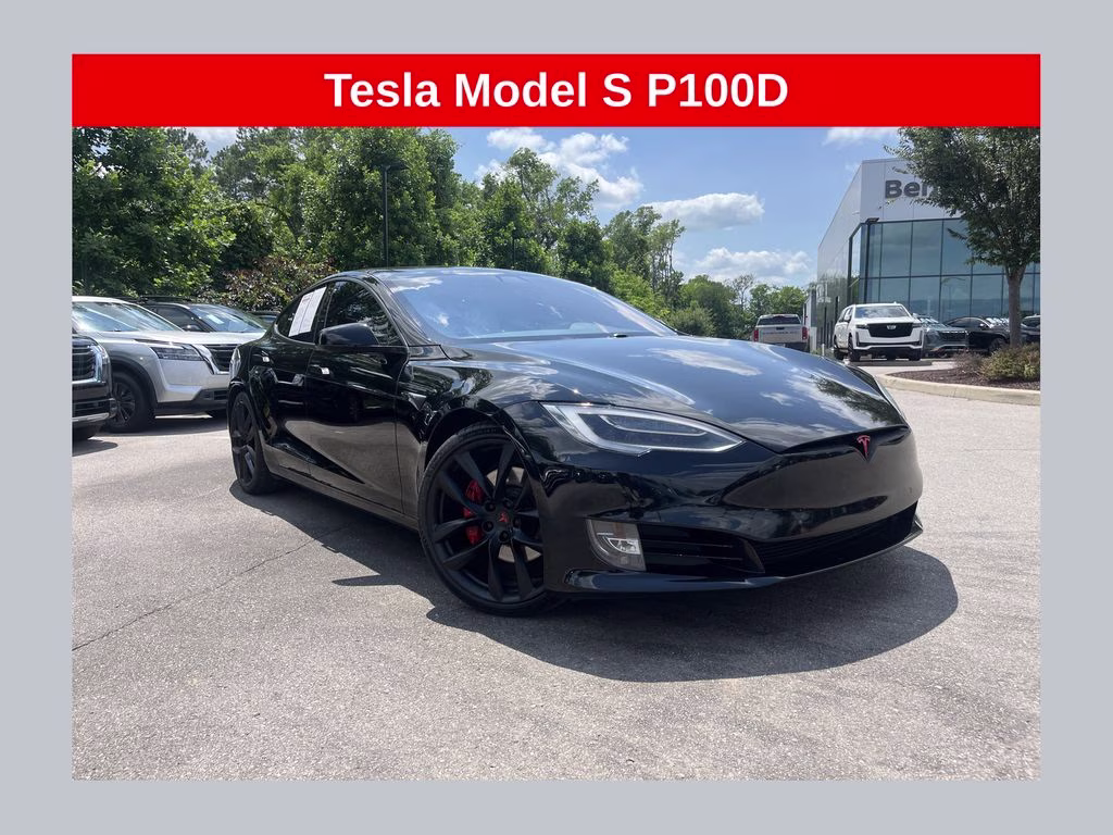 2018 Black Tesla Model S P100D AWD Hatchback