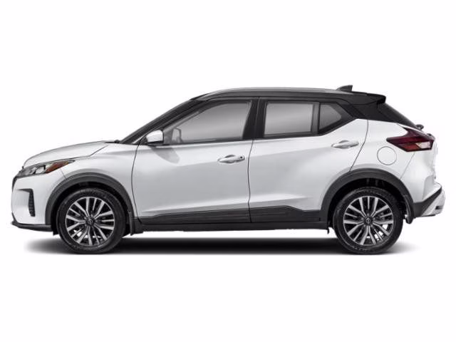2023 Aspen White Tricoat/Super Black Nissan Kicks SV FWD SUV