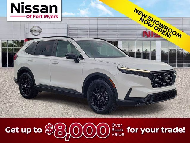 2024 Platinum White Pearl Honda CR-V Hybrid Sport FWD SUV