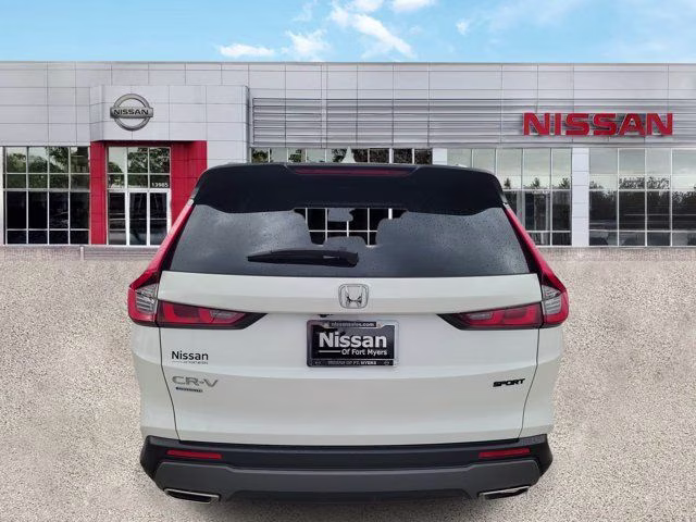 2024 Platinum White Pearl Honda CR-V Hybrid Sport FWD SUV