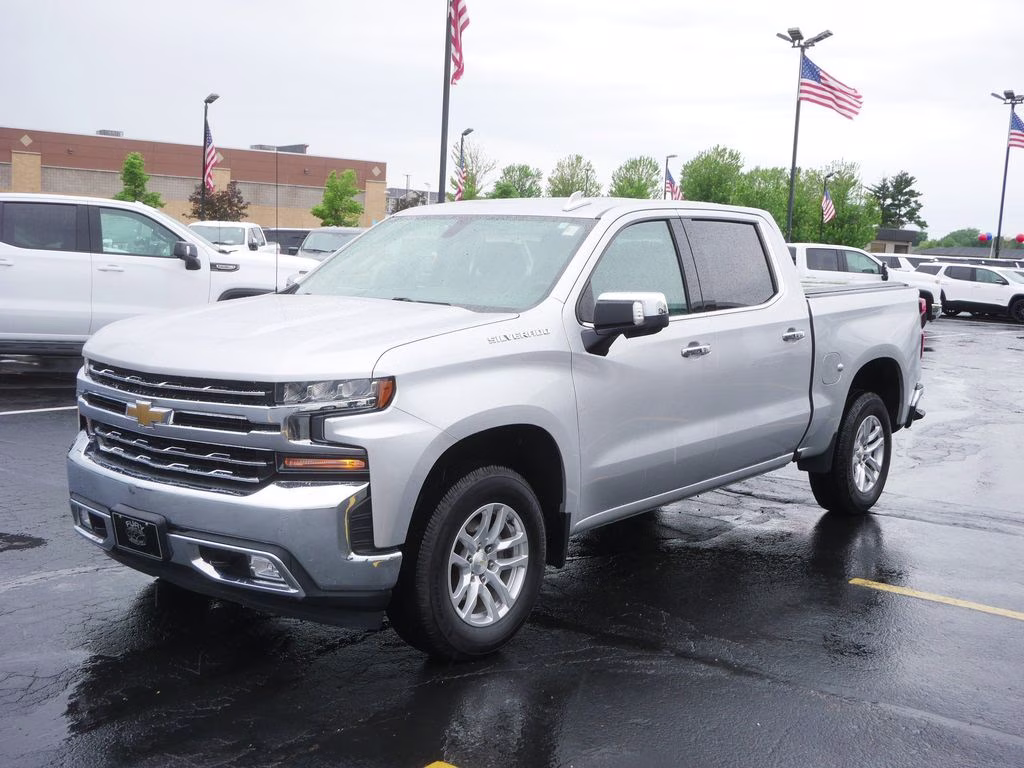 2020 Silver Ice Metallic Chevrolet Silverado 1500 LTZ 4X4 Truck