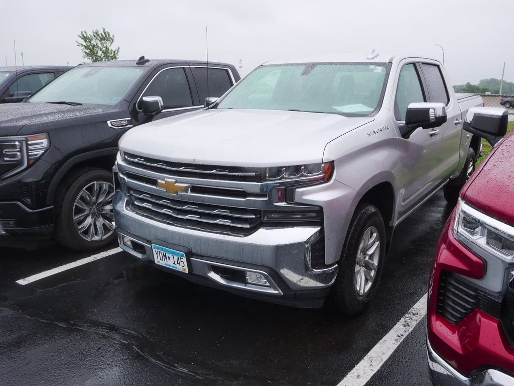 2020 Silver Ice Metallic Chevrolet Silverado 1500 LTZ 4X4 Truck