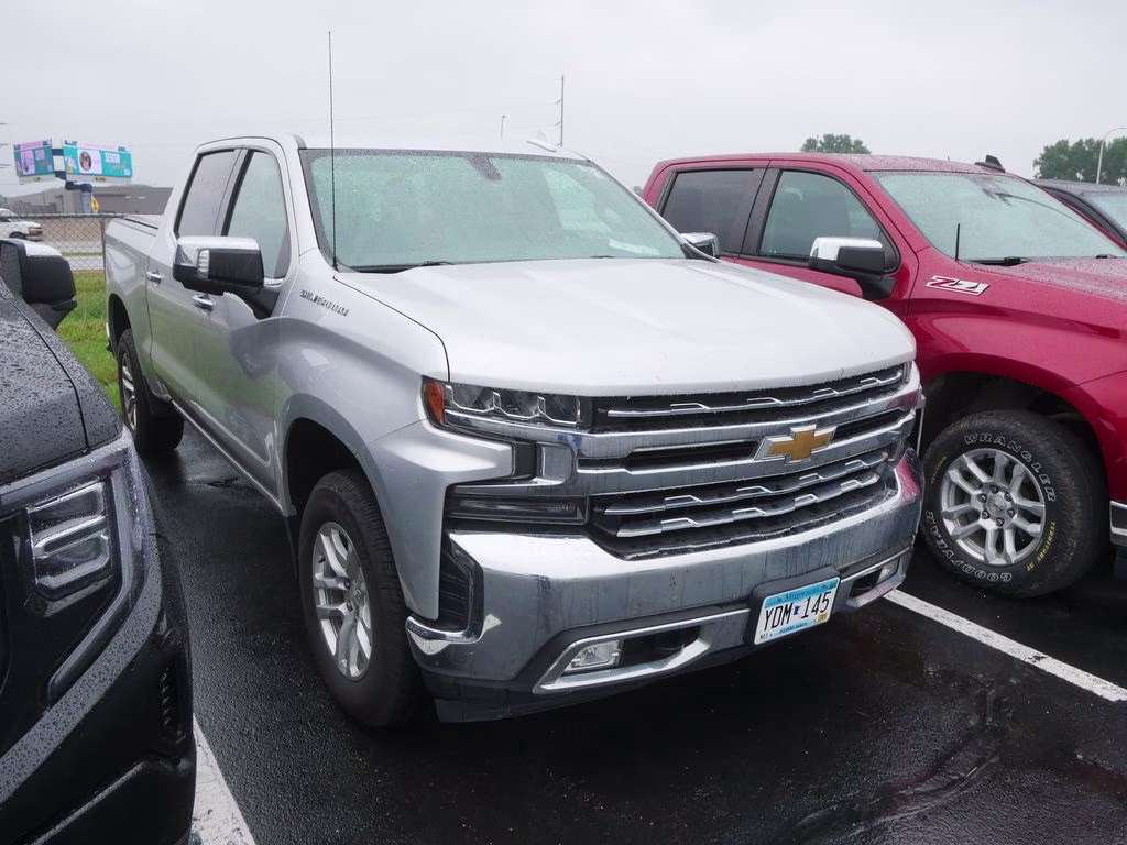 2020 Silver Ice Metallic Chevrolet Silverado 1500 LTZ 4X4 Truck