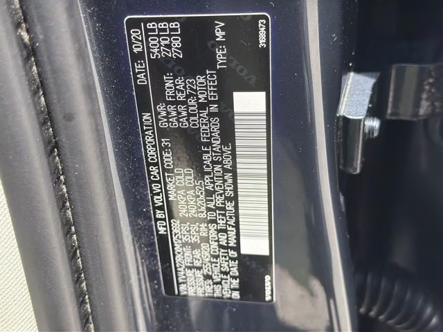 2021 Denim Blue Metallic Volvo XC60 T6 Momentum AWD SUV