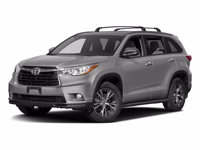 2016 Silver Sky Metallic Toyota Highlander XLE AWD SUV