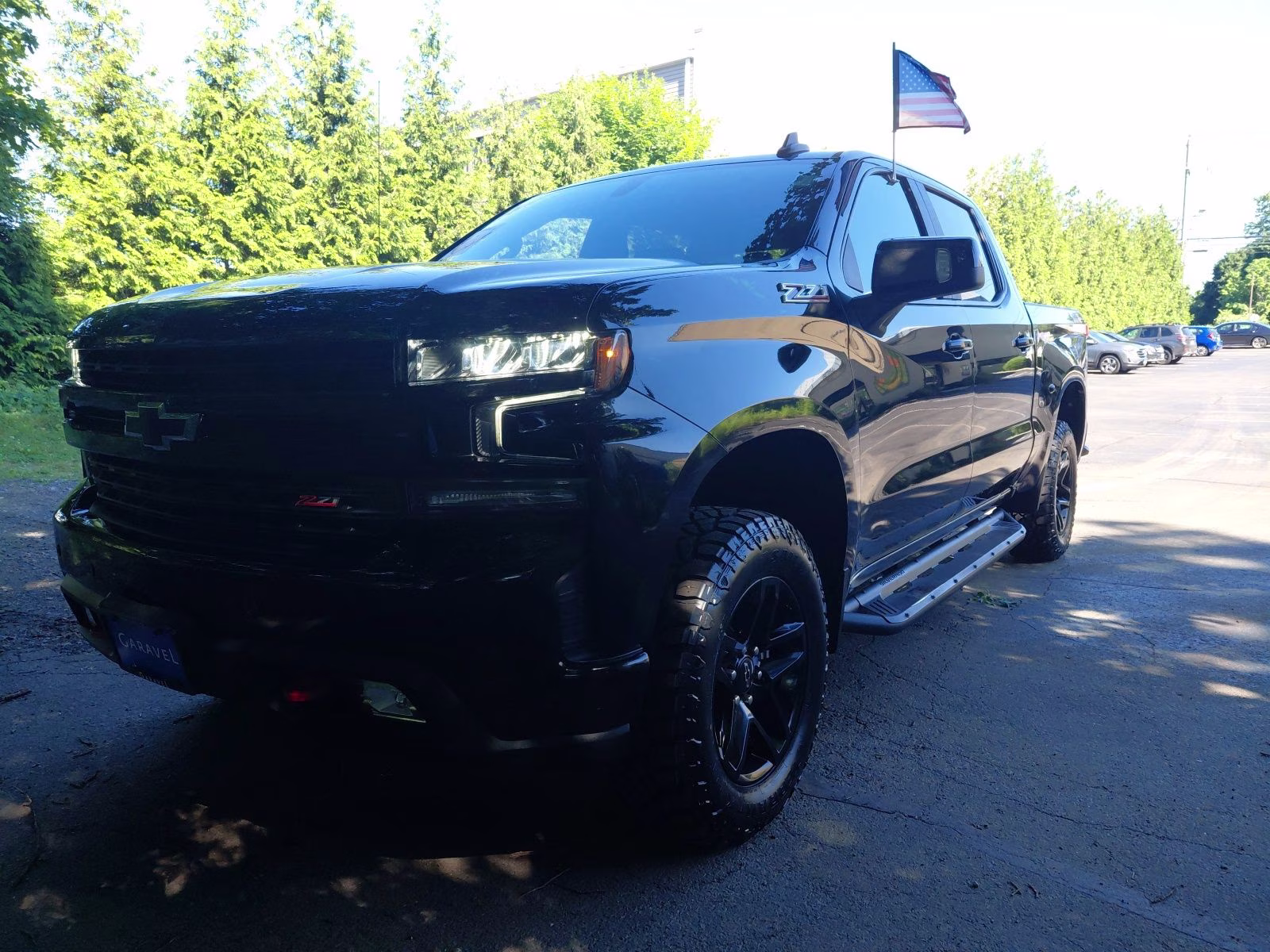 2019 Black Chevrolet Silverado 1500 LT Trail Boss 4X4 Truck