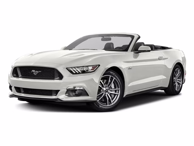 2017 White Platinum Ford Mustang GT Premium RWD Convertible