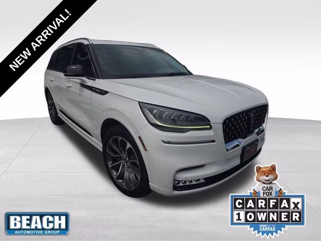 2020 White Metallic Lincoln Aviator Grand Touring AWD SUV
