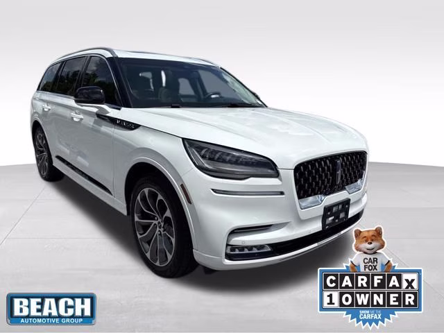 2020 White Metallic Lincoln Aviator Grand Touring AWD SUV