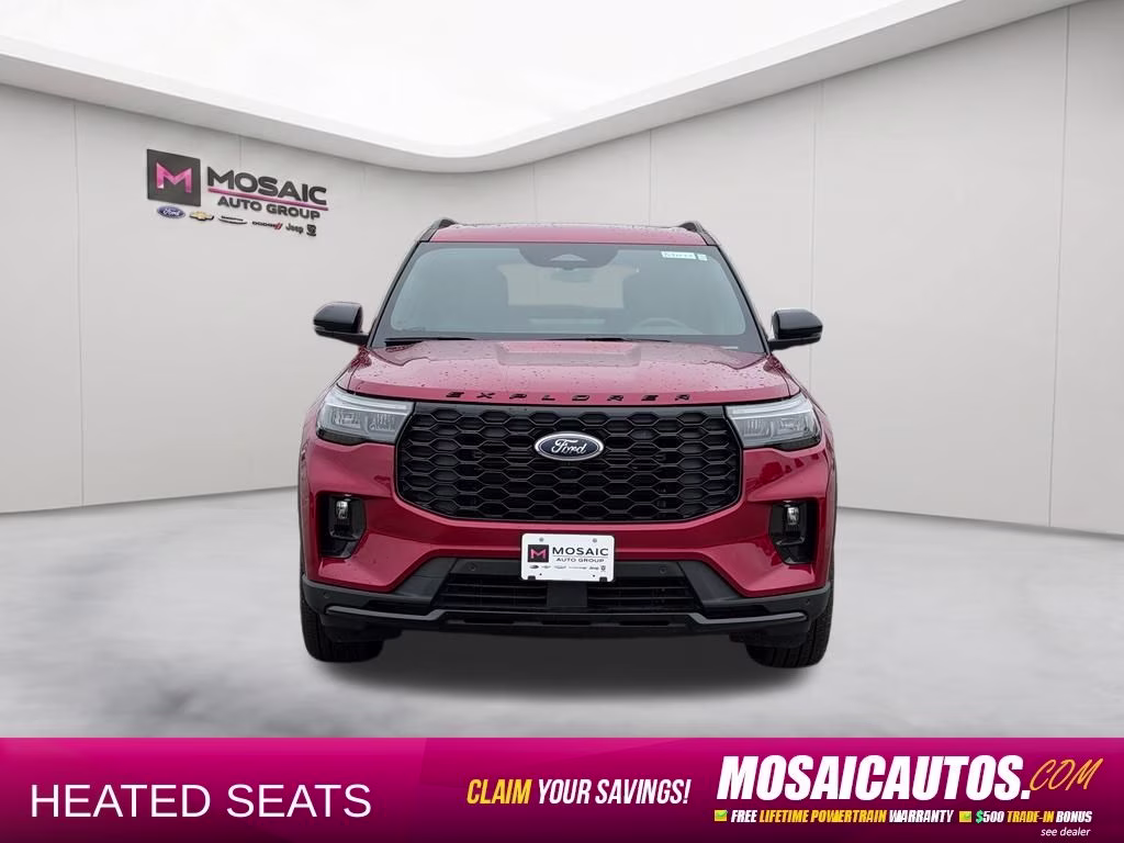 2026 Red Metallic Ford Explorer ST-Line 4X4 SUV