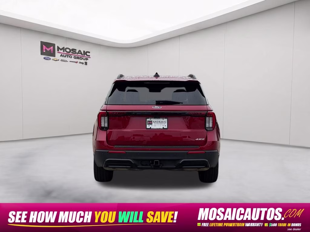 2026 Red Metallic Ford Explorer ST-Line 4X4 SUV