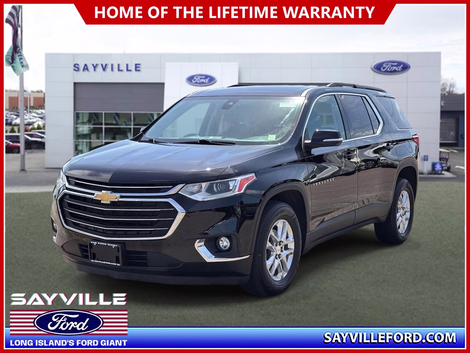 2021 Mosaic Black Metallic Chevrolet Traverse AWD 4dr LT Cloth w/1LT AWD SUV