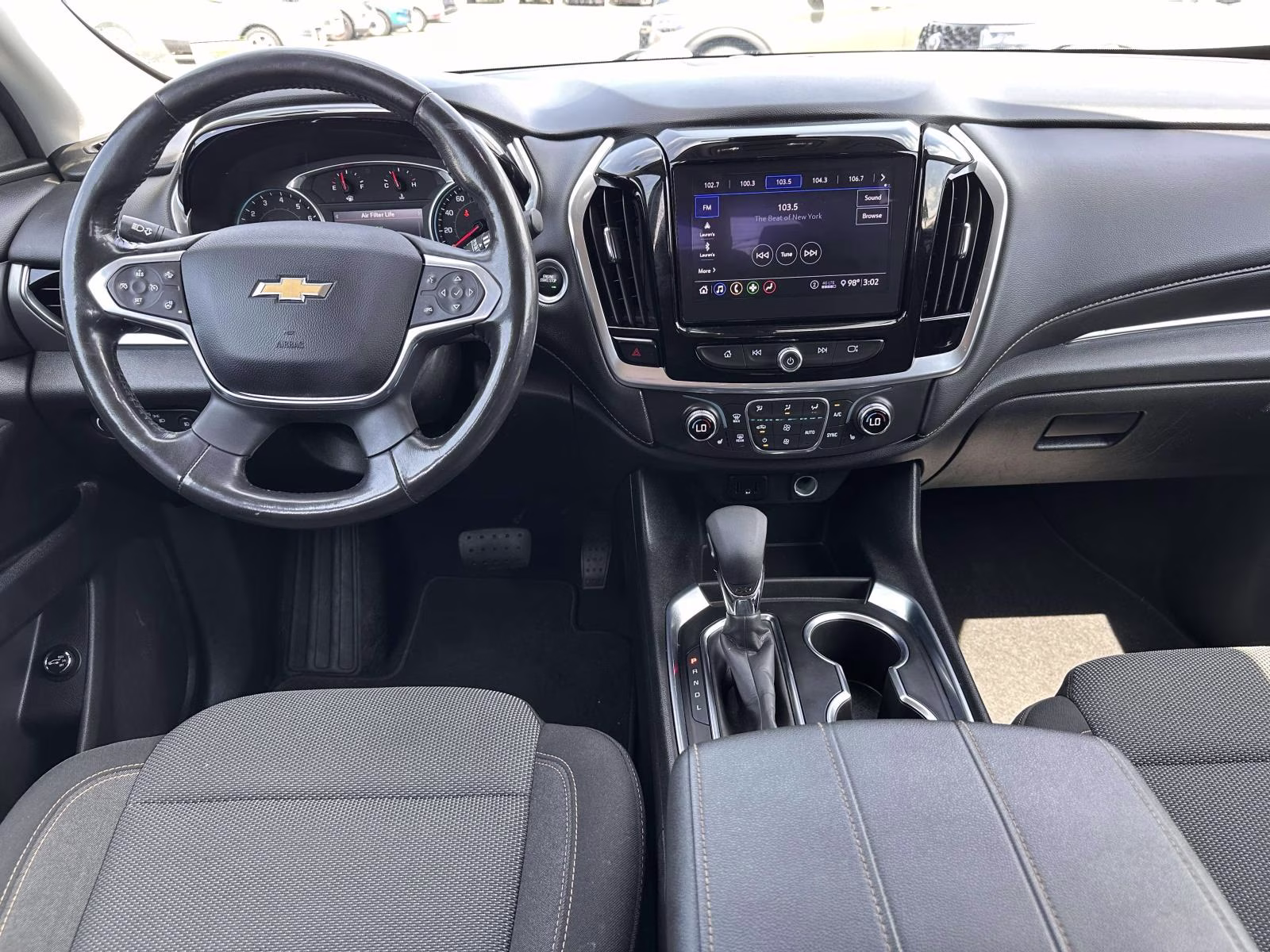 2021 Mosaic Black Metallic Chevrolet Traverse AWD 4dr LT Cloth w/1LT AWD SUV