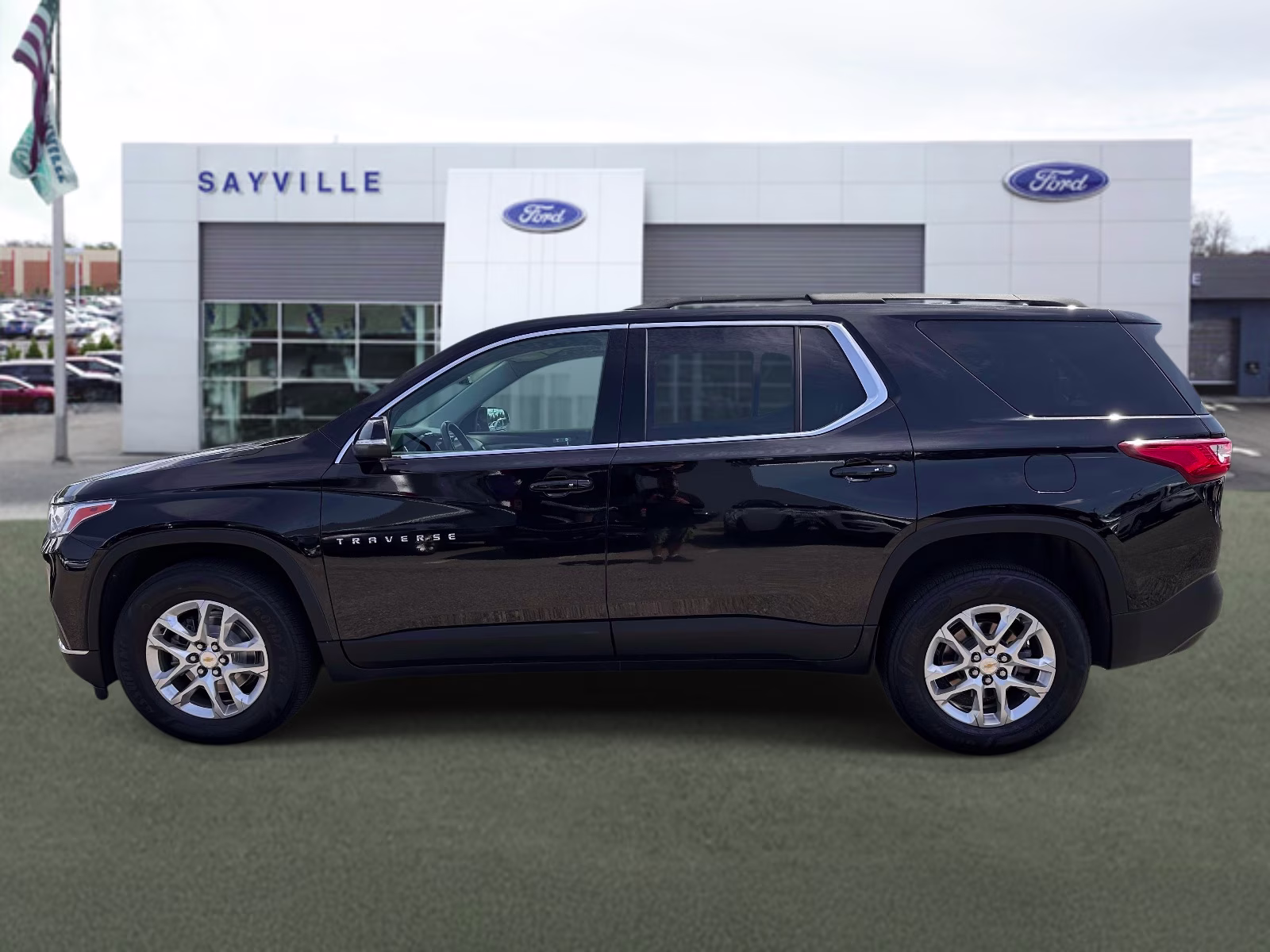 2021 Mosaic Black Metallic Chevrolet Traverse AWD 4dr LT Cloth w/1LT AWD SUV