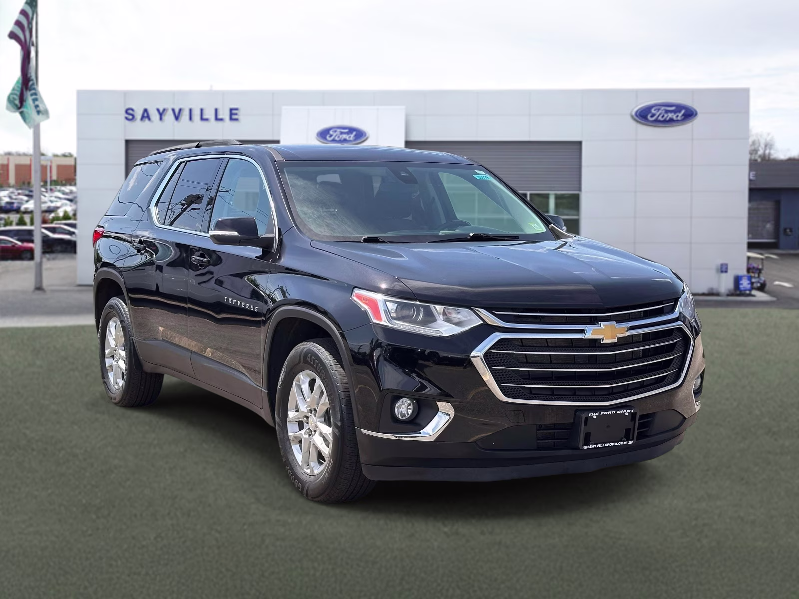 2021 Mosaic Black Metallic Chevrolet Traverse AWD 4dr LT Cloth w/1LT AWD SUV