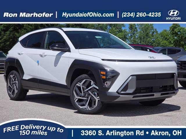 2026 Atlas White Hyundai Kona SEL Premium AWD SUV