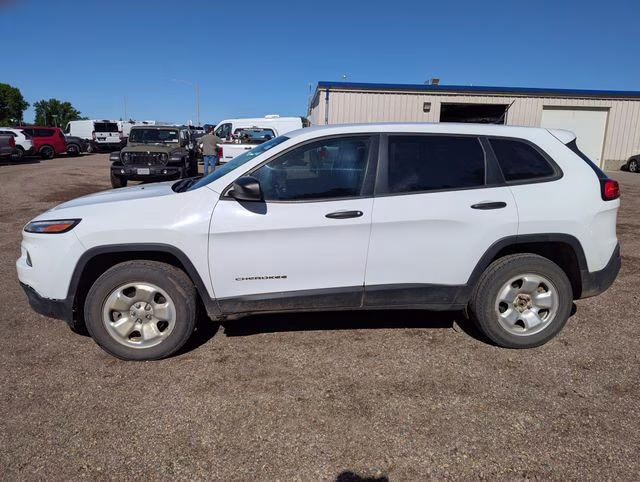 2016 Bright White Clearcoat Jeep Cherokee Sport 4X4 SUV