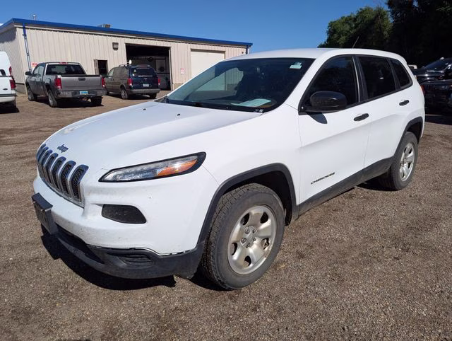 2016 Bright White Clearcoat Jeep Cherokee Sport 4X4 SUV