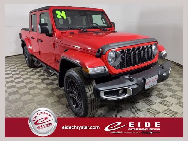 2024 Firecracker Red Clearcoat Jeep Gladiator Sport S 4X4 Truck