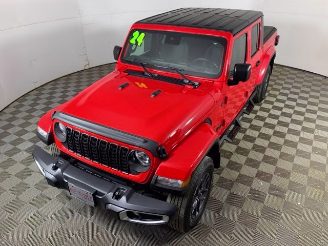 2024 Firecracker Red Clearcoat Jeep Gladiator Sport S 4X4 Truck
