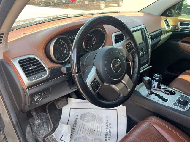 2012 Mineral Gray Metallic Clearcoat Jeep Grand Cherokee Overland 4X4 SUV