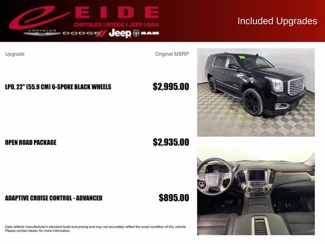 2020 Onyx Black GMC Yukon Denali 4X4 SUV