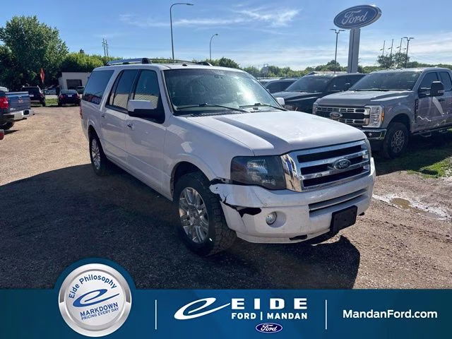 2012 White Platinum Metallic Tri-Coat Ford Expedition EL Limited 4X4 SUV
