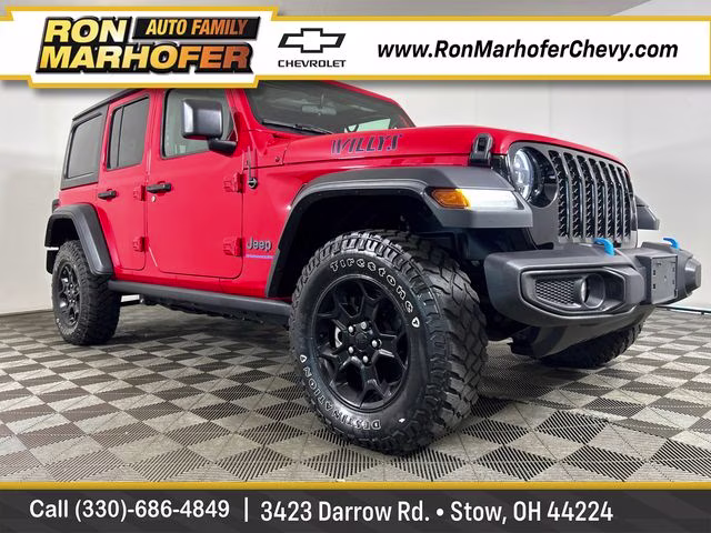 2023 Firecracker Red Clearcoat Jeep Wrangler Willys 4xe 4X4 SUV