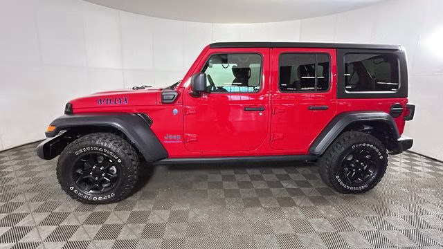 2023 Firecracker Red Clearcoat Jeep Wrangler Willys 4xe 4X4 SUV