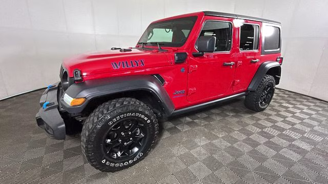 2023 Firecracker Red Clearcoat Jeep Wrangler Willys 4xe 4X4 SUV